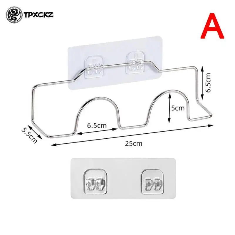 Double-layer Shoes Holder Wall Mount Slipper Hanging Shelf Organizer Living Room 5