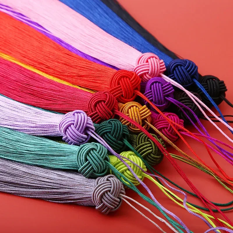 2-10Pcs 파인애플 모자와 14cm Tassels DIY 공예 보석 만들기위한 루프와 부드러운 술 수제 치실 책갈피 Tassels