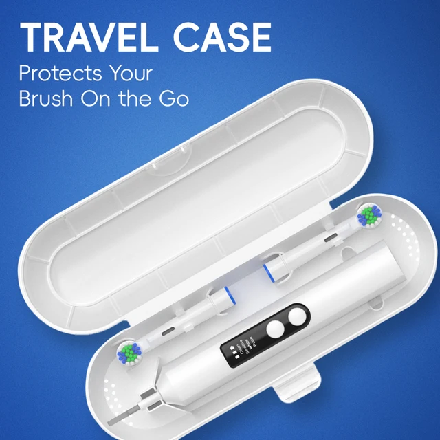 Smart Rotating Wireless Charging Electric Toothbrush, 4 Modes Rechargeable Rotation Toothbrush Compatible with Oral B Brush Head 4