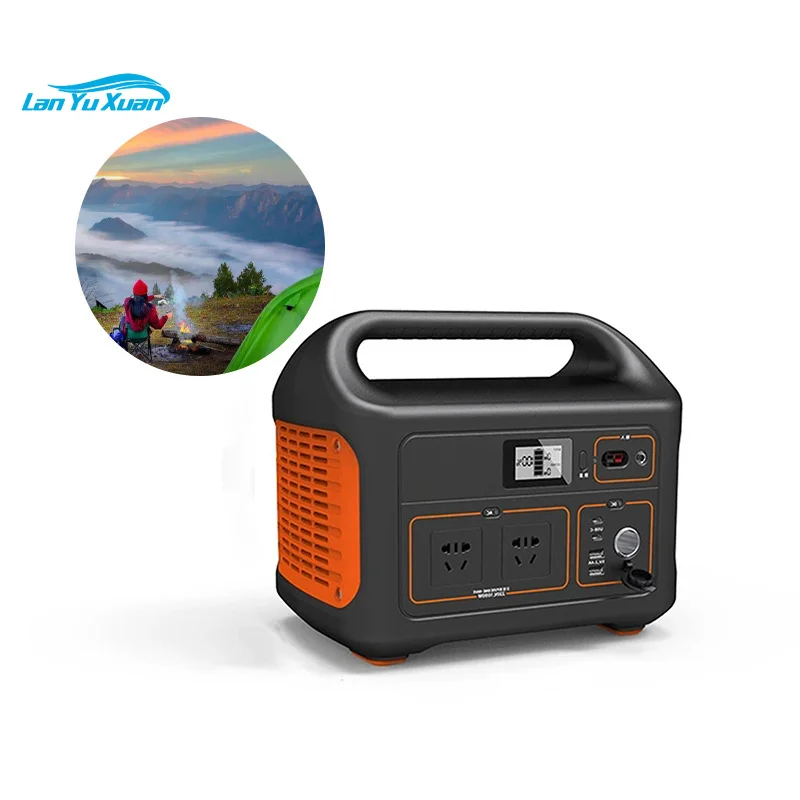 

Solar Power Charging Emergency Power Supply 1000W 1Kwh Lithium Battery Lifepo4 Outdoor Back Up Power Station Solar Portable