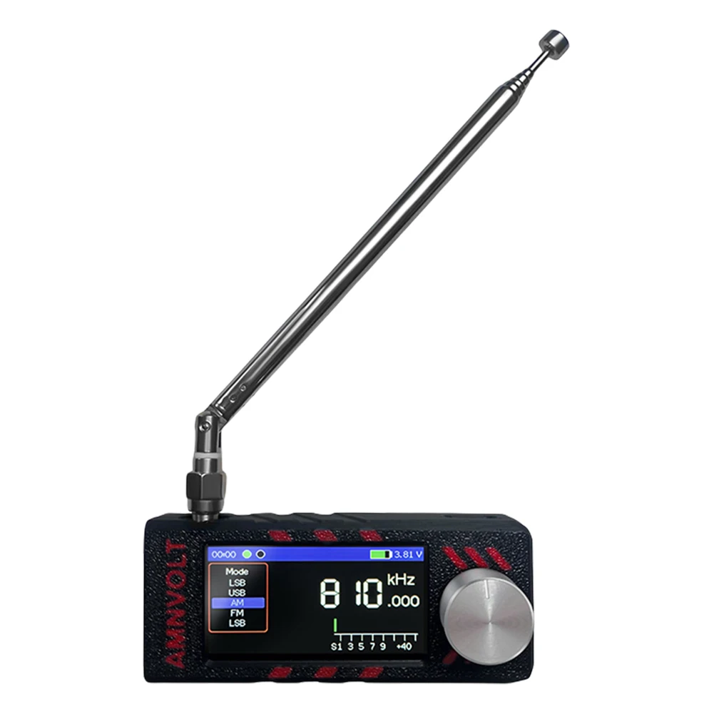 UTTASU Tragbarer Funkempfänger SI4732 – AM, FM, USB, LSB, 0,5–108 MHz, Mit Akku