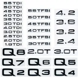 Glossy Black ABS Numbers and Letters Emblem - Premium Vehicle Logo Sticker - 2.5TDI (Glossy black)