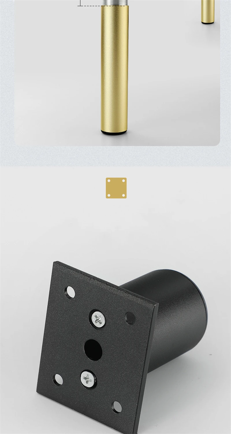 Description Picture 6 of itemKK&FING Aluminum Alloy Adjustable Sofa Feet support Legs Heightened Bed Legs Coffee Table Feet Bathroom Furniture Cabinet Feet