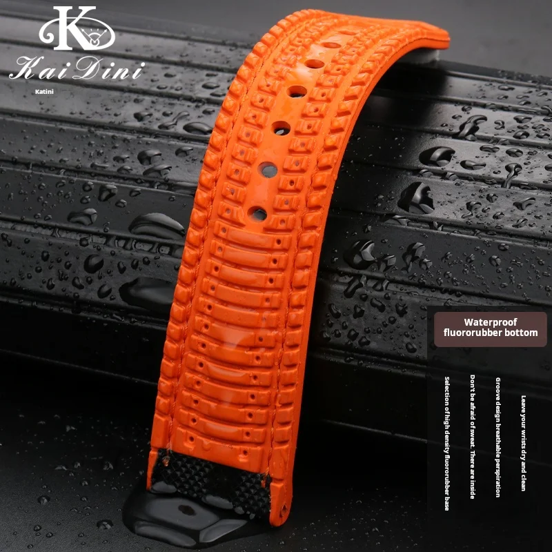 Waterproof Rubber Watch Band For any brand 19 20mm 21 22mm 23mm 24mm