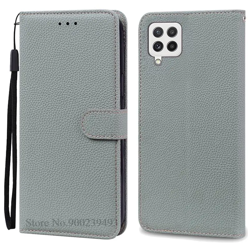 Leather Wallet Flip Case Soft Silicone Cover for Samsung Galaxy M32 - Stylish Protective s