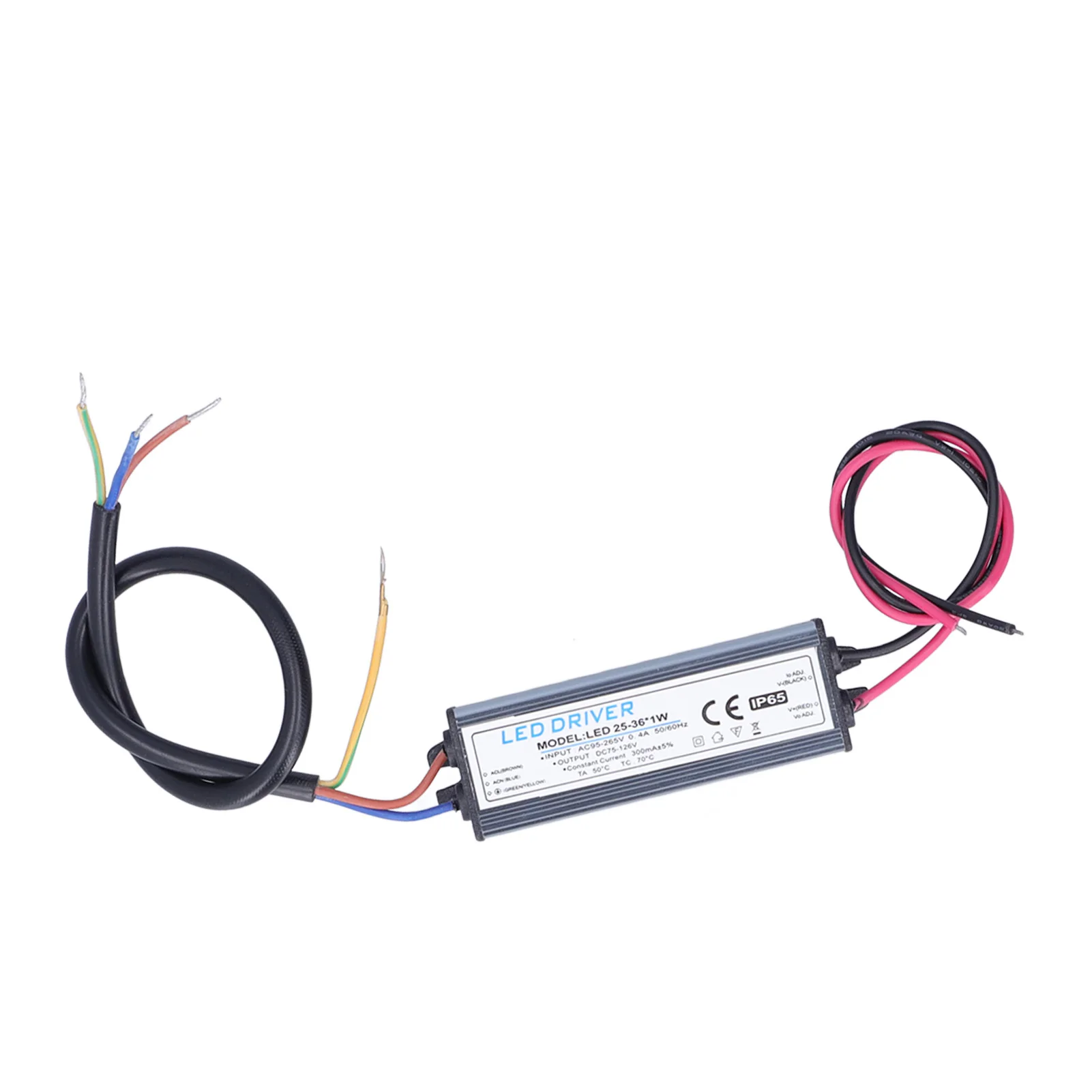 Description Picture 6 of itemLED Driver Input AC95‑265V Output DC75‑126V 300mA Power Supply Lighting Transformer with Cables LED Light Transformer