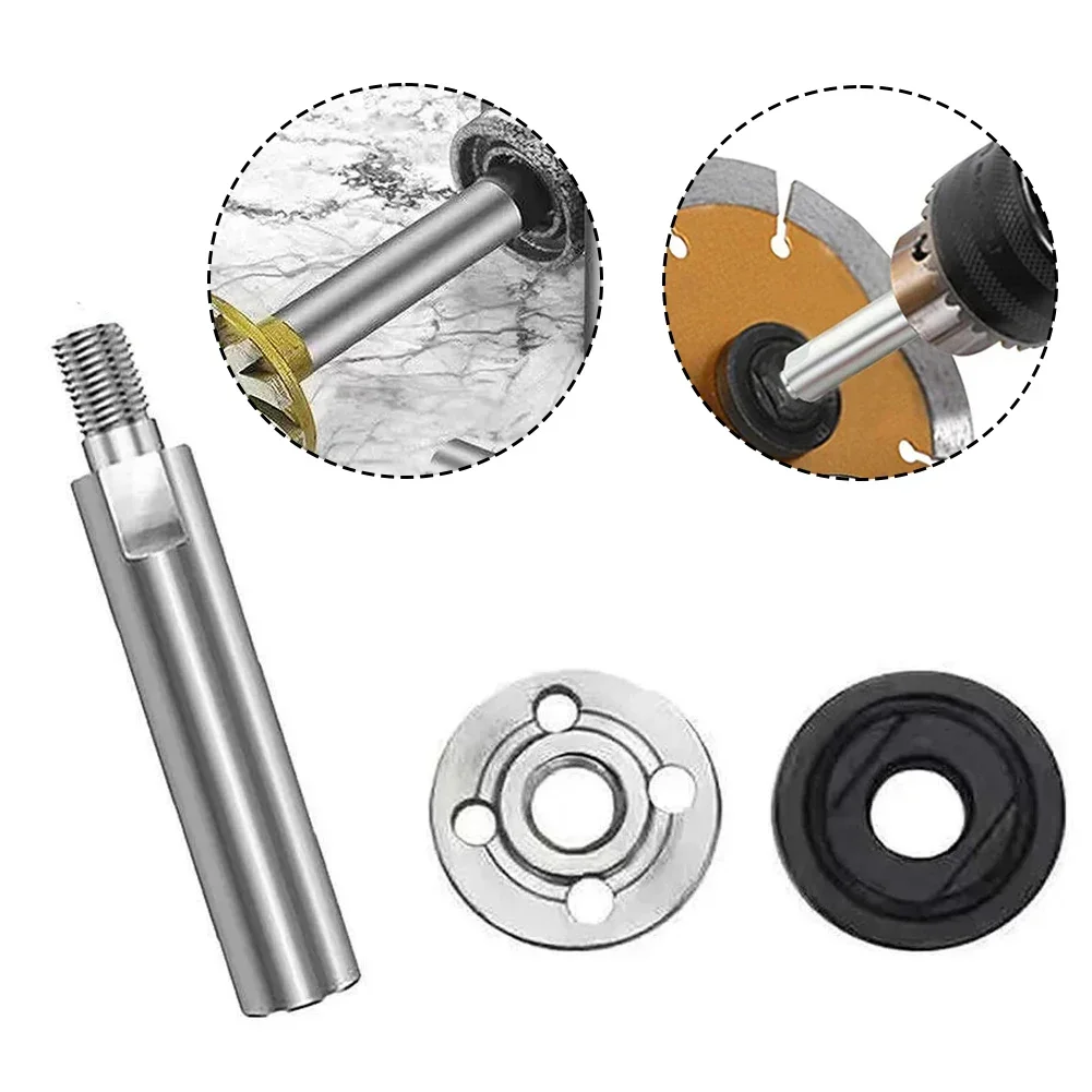 3Pcs Car Repair Angle Grinder Extension Connecting Rod Rotating Extended Shaft Group Shank Steel For Cutting Deburring Polishing