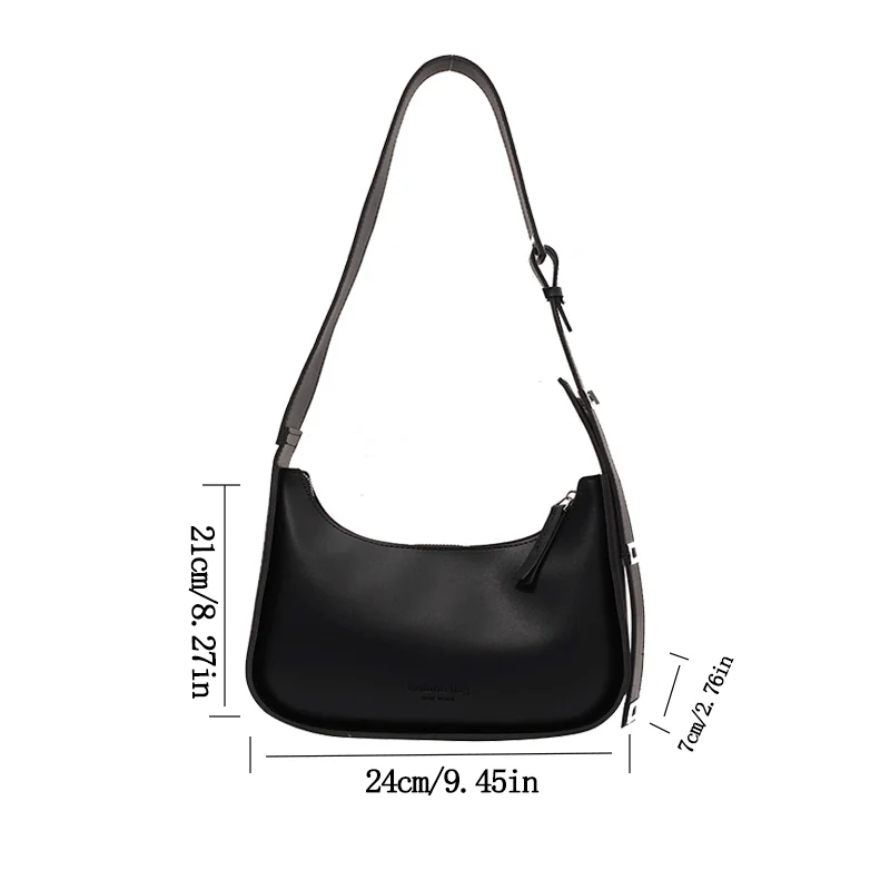 Versatile Retro Women's Shoulder Bags Fashionable Solid Color Crossbody Bag For Women Daily Commuting