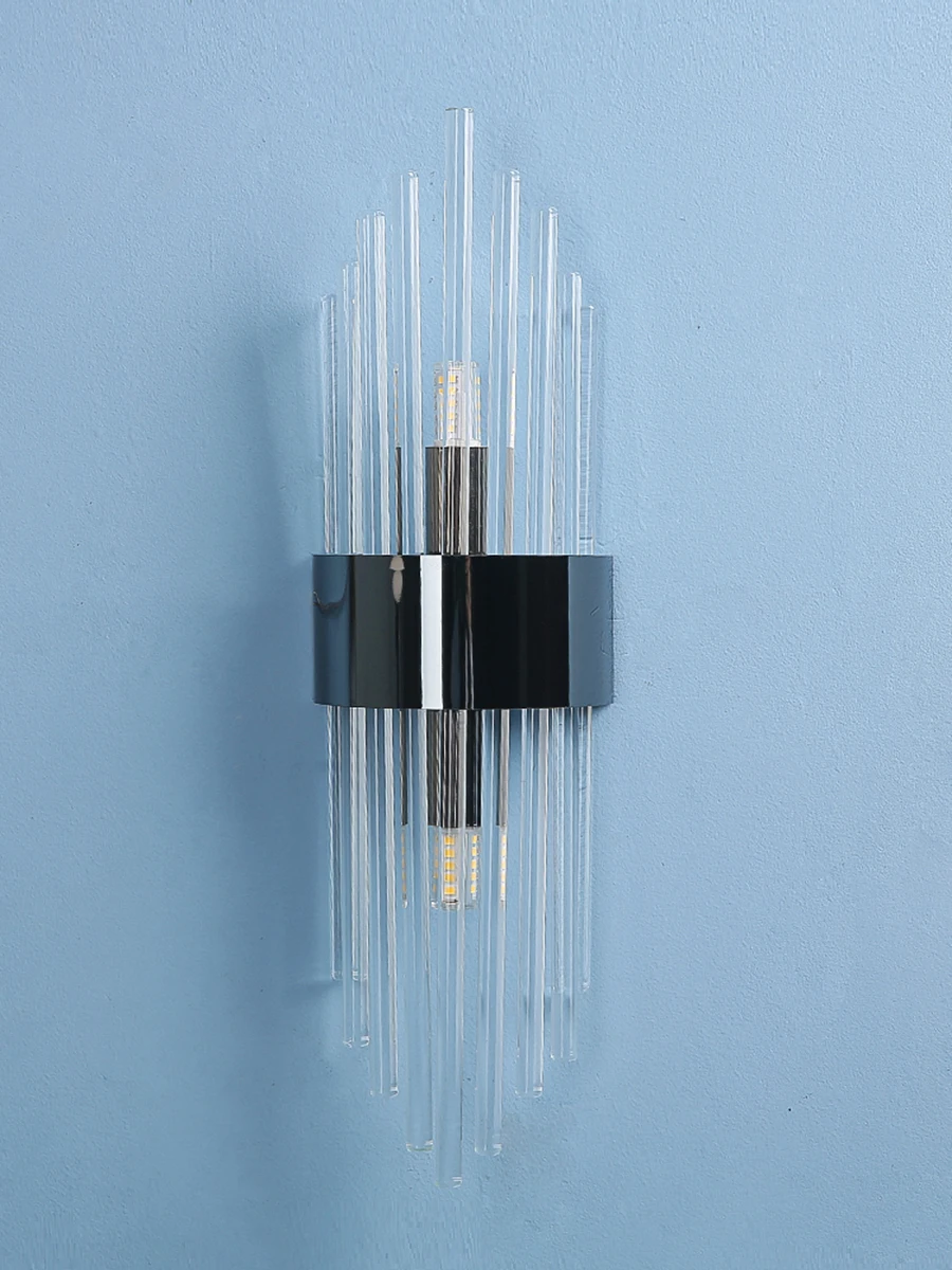 Light Luxury Wall Light Luxury Crystal Wall Lamp Decor for Living Room Bedroom Bedside FixturesTV Background Sconce Wall Lamps