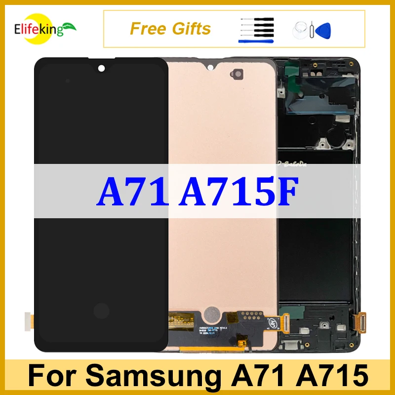 6.7'' LCD For Samsung A71 A715 LCD Display Touch Screen A715F A715F/DS