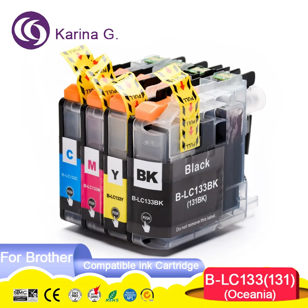 LC133 LC 133 LC-133 LC 131 Premium Compatible Color Inkjet Ink Cartridge for MFC