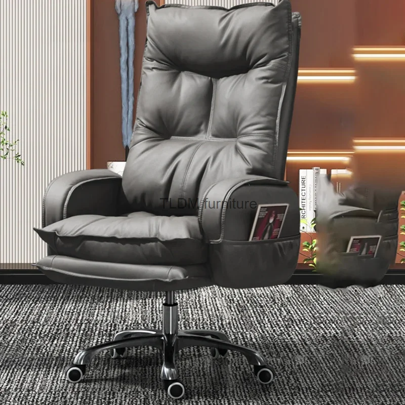 

Reading Comfortable Office Chair Computer Gaming Accent Leather Armchair Office Chair Comfy Chaise De Bureau Furnitures WRXXP