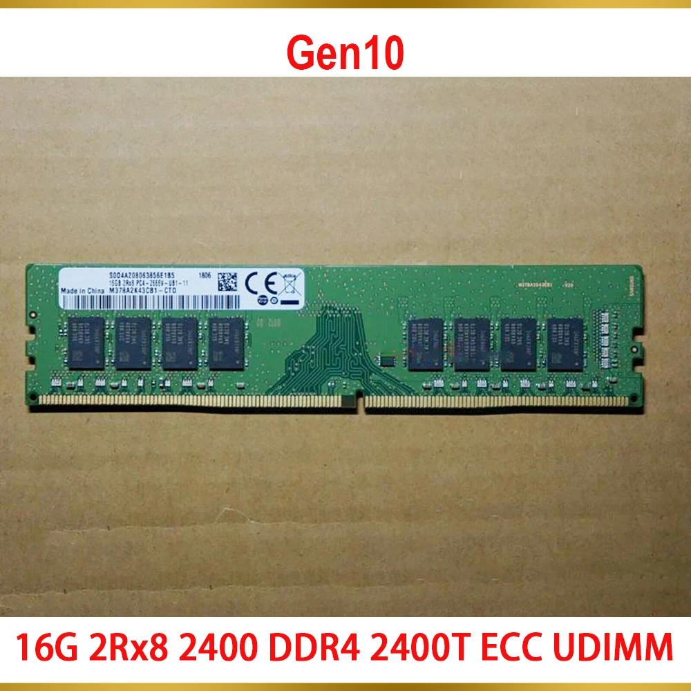 1 Pz Memoria Server Per Hpe Microserver Gen10 16Gb 16G 2 Rx8 2400 Ddr4 2400T Ecc Udimm