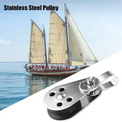 Power Transmission Parts Kayak Boat Accessories Fixed Traction Pulley 25mm Stainless Steel Pulley Bearing Lifting Wheel Tools