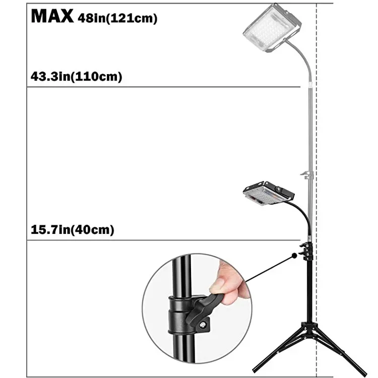 Full Spectrum Tafelstandaard Led Grow Lights IR-UV Voor Hydrocultuur Indoor Plant Groeiende Lamp Voor Kas Zaaien Ip65 Waterdicht