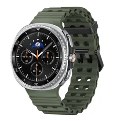 Premium Silicone Watchband for Samsung Galaxy Watch - Marine Blue (Military Green)