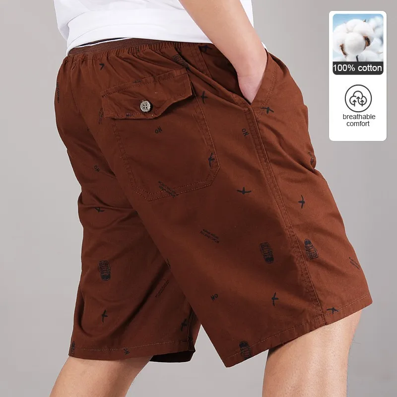 Top Quality 100%Cotton New Summer Brand Casual Fashion Streetwear Board Shorts Pants Men Loose Drawstring Trousers Men Clothes 3