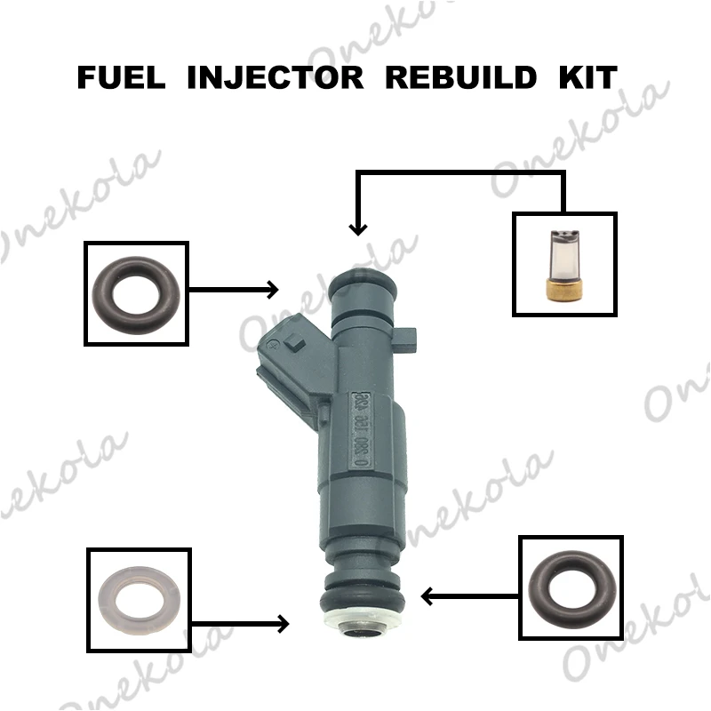 

Fuel Injector Service Repair Kit Filters Orings Seals Grommets for 0280156426 Great Wall M2 M4 Cool Bear Ling Ao C20R GW4G15 C30