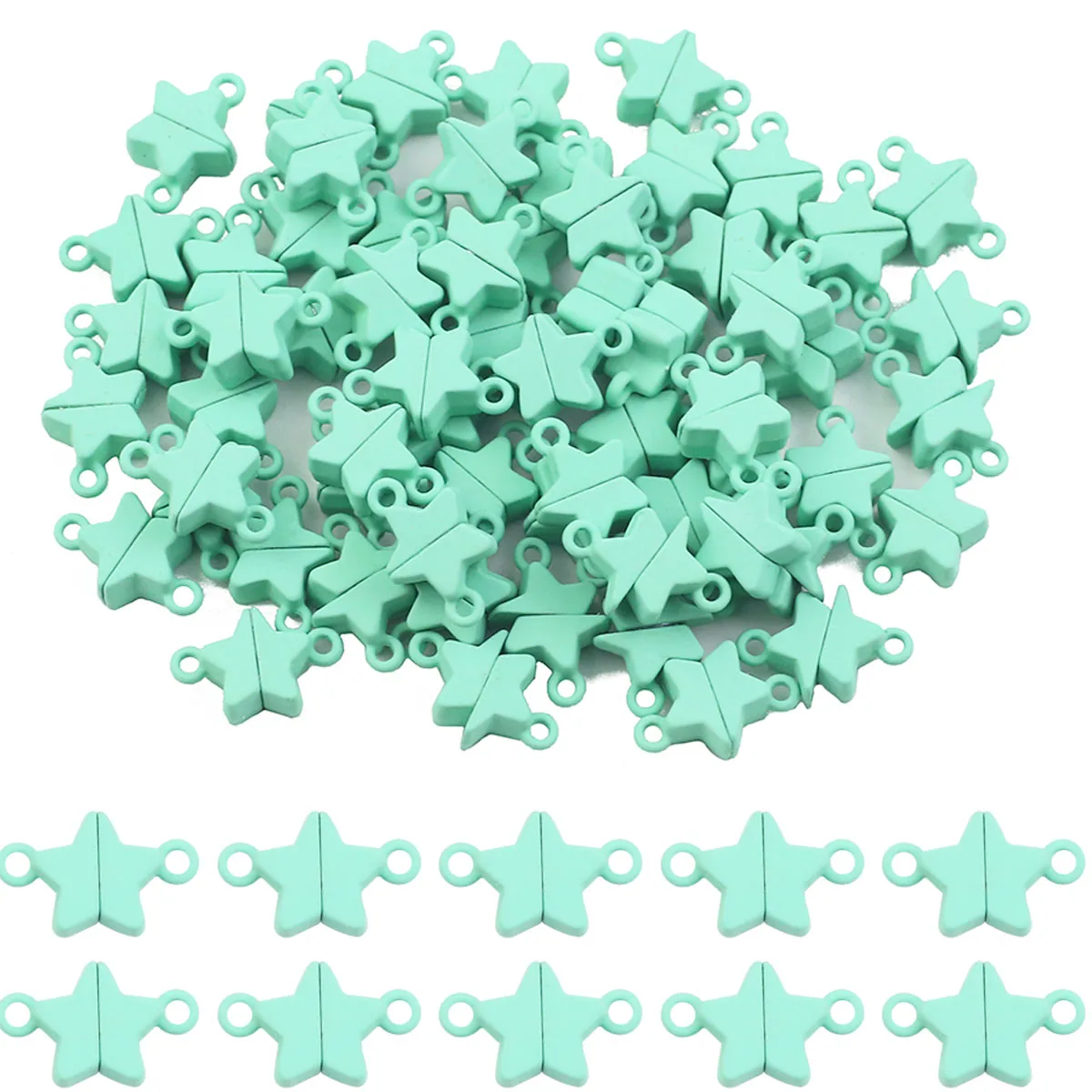 Love Heart Magnetic Clasp Beads for Jewelry Making and DIY Accessories