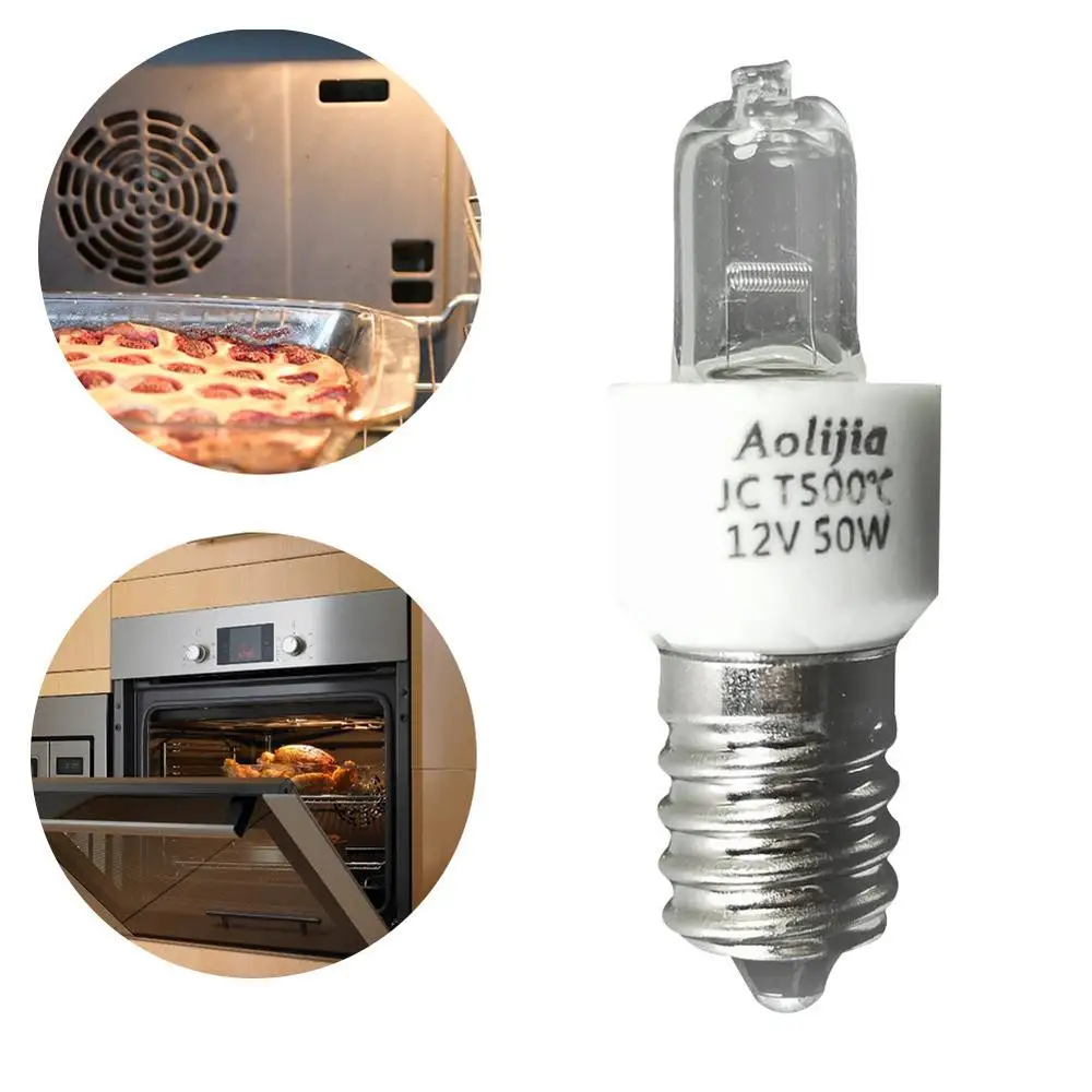 2000H 40W/50W E14 Oven Light Bulb Halogen Oven Lamp High Temperature 500 Degree Resistant Safe Dryer Microwave Light Bulb