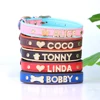 Bling Rhinestone Cat Collar Free Custom Puppy Cats Collars Personalized Kitten Name Charms Pet Crystal Necklace Cat Accessories 4