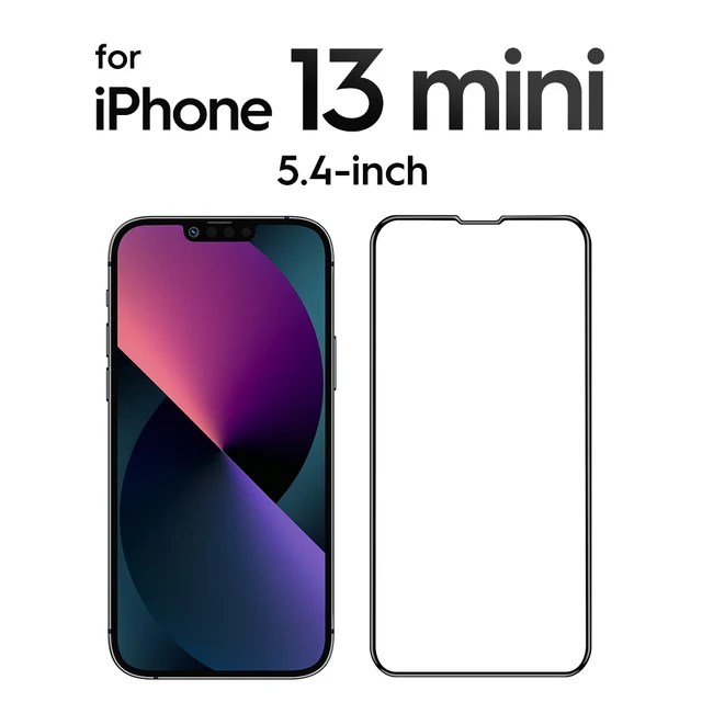SmartDevil 2 Pcs for iPhone 11 Full Cover Tempered Glass for iPhone 13 Pro Max 12 mini 7 8 X XS XR SE 3 2020 Screen Protector HD for iPhone 13 mini