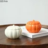 Ceramic Pumpkin Candle Holders Desk Decoration Wedding Centerpieces Candlestick Wax Melt Burner Creative Home Aroma Container 1
