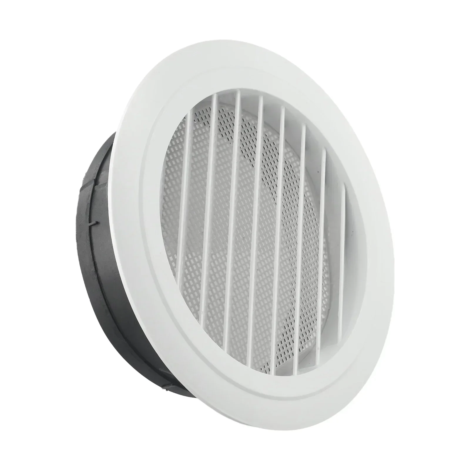 Duct Vents Round Louvered Air Vent Grille Interior ABS Ventilation Wall Vent Covers Circular Plastic Adjustable Airflow