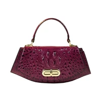 Sac à main en cuir véritable motif crocodile pour femme, petit sac de dégager initié, sacs à bandoulière portables, nouvelle tendance, 2023 5