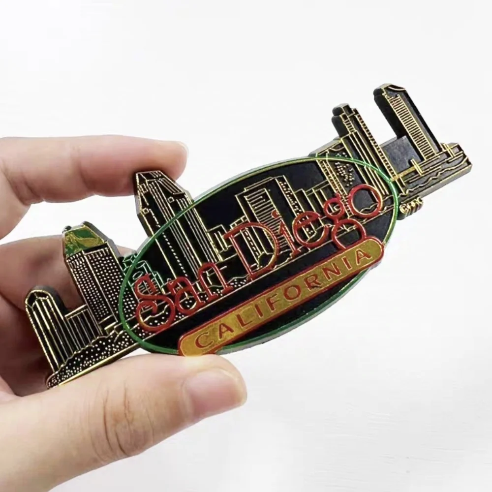 Magnete Frigorifero 3D USA - Souvenir Di Viaggio Americano In Resina 7x7,5 Cm