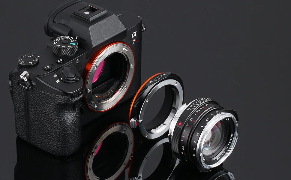 K&F CONCEPT-Adapter für Leica M-Mount-Objektive auf Sony Nex Mount Body LM-NEX Pro Objektivadapter Ringkörper aus Aluminium-Magnesium-Legierung – Detail 5