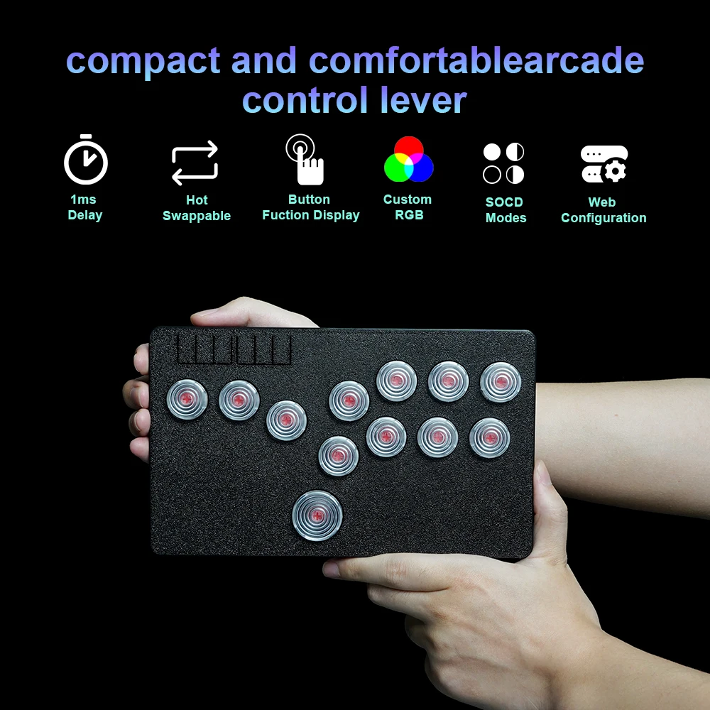 Flatbox Original Pro Arcade Fight Stick Hitbox Buttons Style
