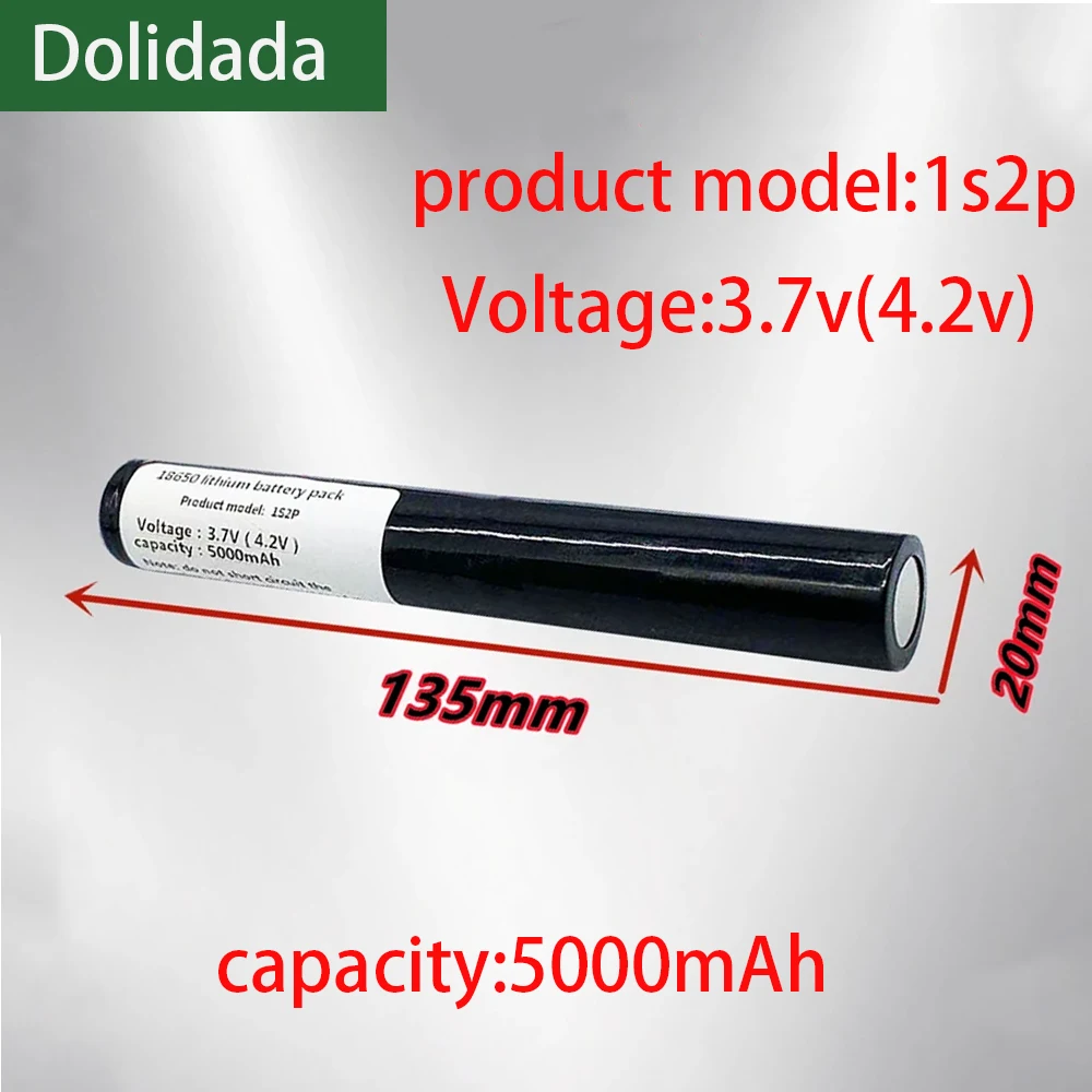 

1s2p 5000mAh 3.7V 18650 battery pack notebook camera digital camera electronic cigarette camera, lithium-ion battery etc.