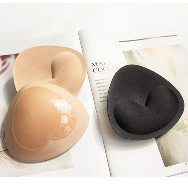 Sticky Bra Thicker Sponge Bra Pads Breast Push Up Enhancer Removeable  Adding Inserts Cups Invisible Lift