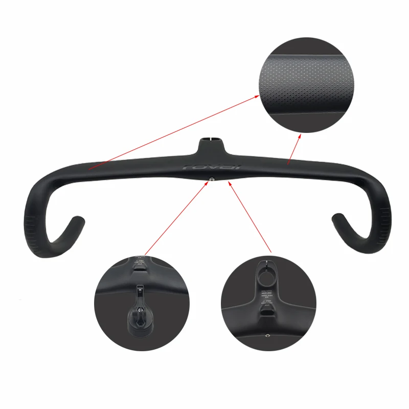 SL7 SL8 Full Internal Cable Routing Road Bicycle Handlebar T800 Carbon Integrated Cockpit Di2 Carbon Handlebar bicycle handlebar