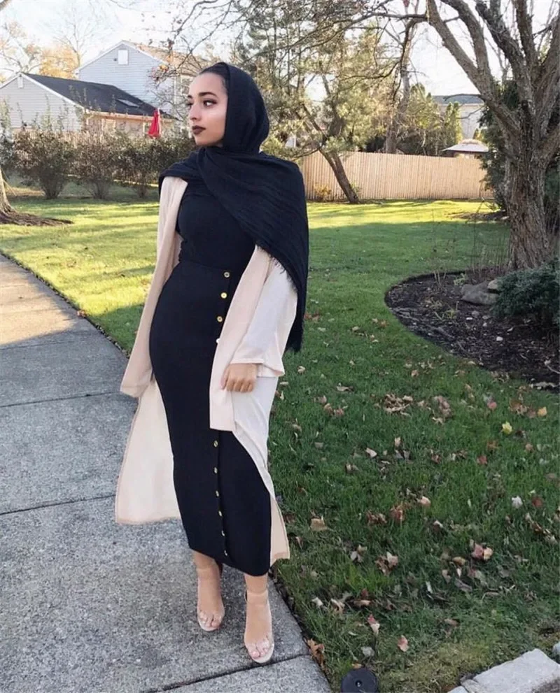 

Modest Long Skirt Muslim Women Clothing Baya Clothes Jilbab Ramadan Kaftan Eid Pencil Skirt Femme Musulmane Dubai Arab Skirts