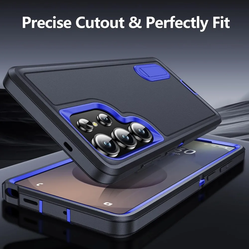 Military Grade Anti-Drop Matte Case with Built-in Kickstand - Durable Protector Cover