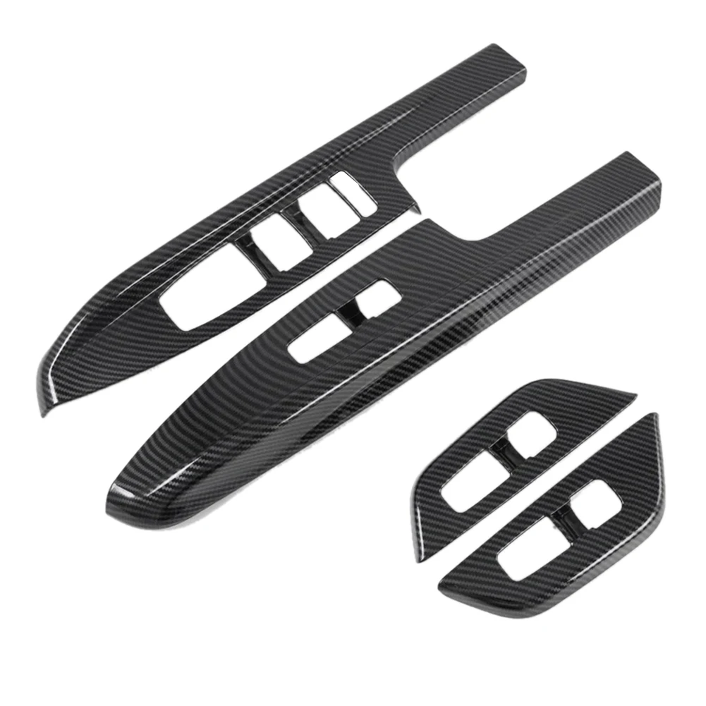 

Carbon Fiber Car Window Glass Lift Switch Button Cover Trim for Kia Carnival KA4 2020 2021 2022