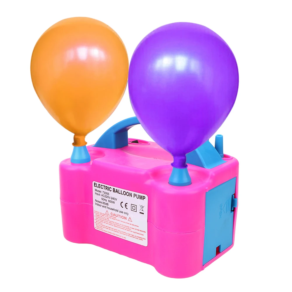 

High Voltage Double Hole 1PC Balloon Pump Electric Balloon Inflator Pump Portable EU Plug Air Compressor Air Blower