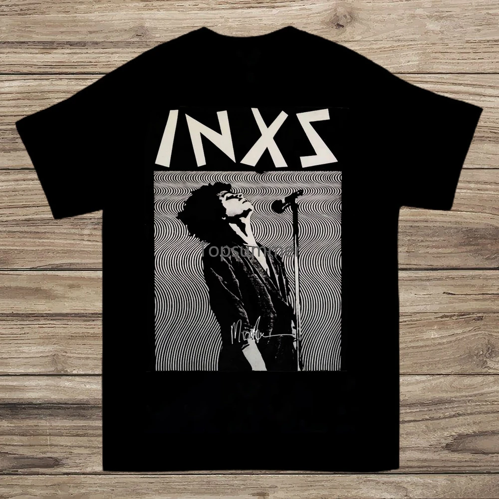

Rare Michael Hutchence Inxs Basic Black All Size Unisex T-Shirt S2817