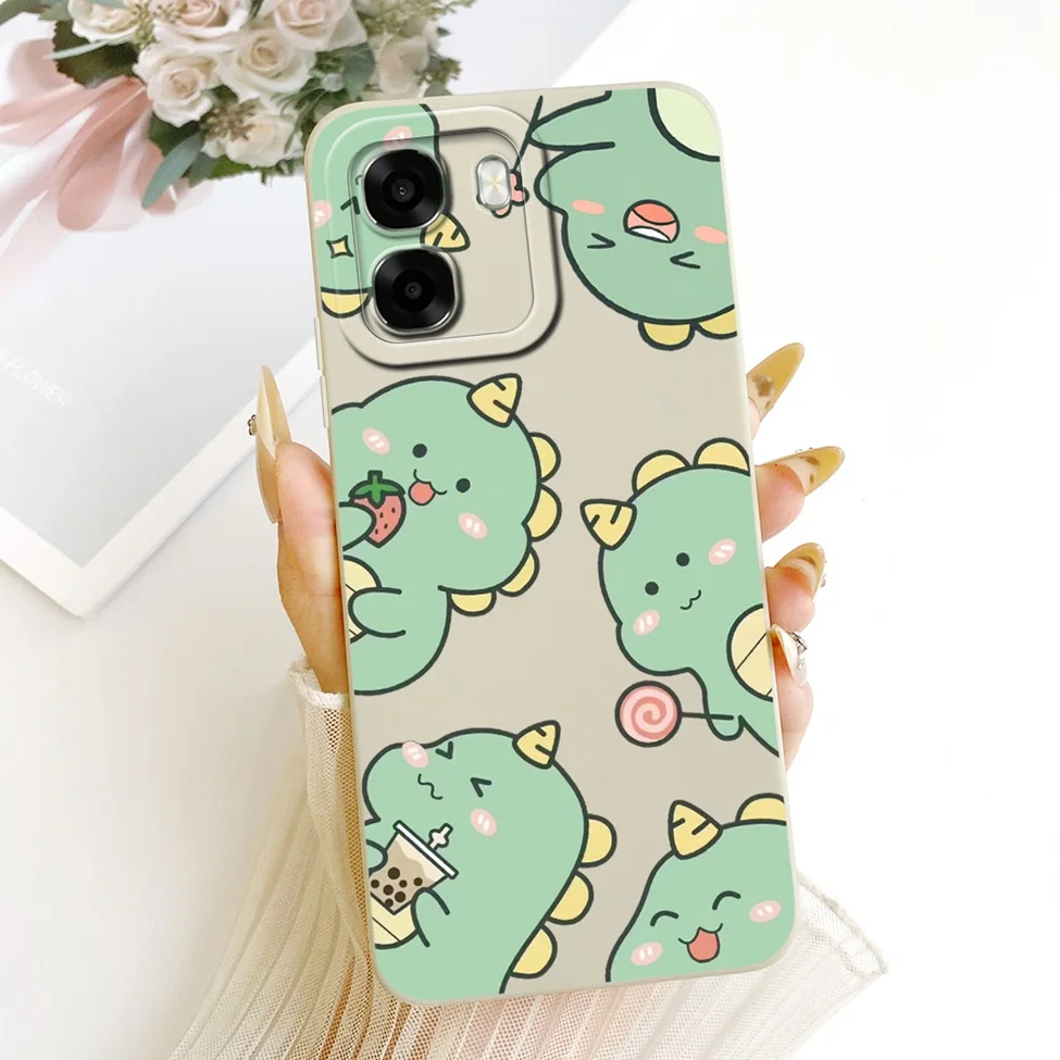 Luxury Fashion Cute Painted Silicone Case - Oppo A6 Series