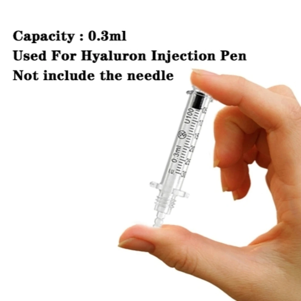 0.5ml/0.3ml Disposable Syringe Ampoule Head Needles Independent Sterile Package No Needle Lip Filler Syringes For Hyaluron Pen