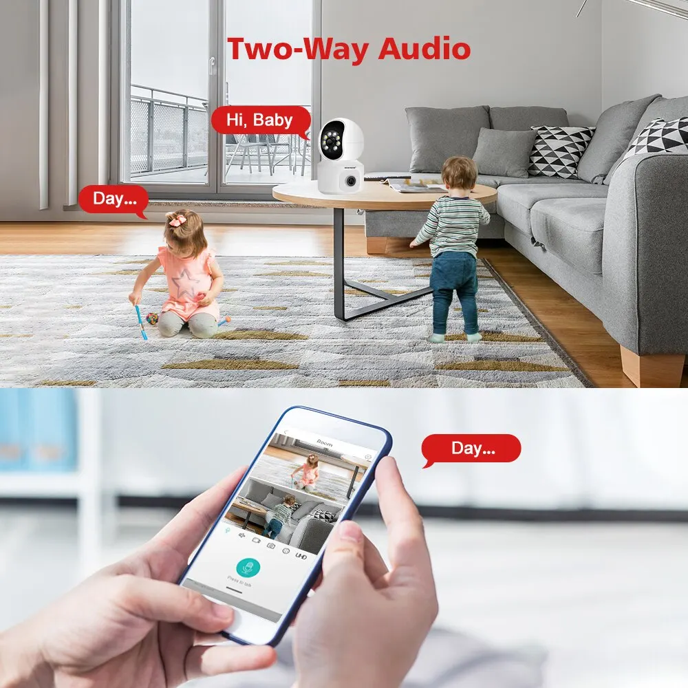    ũ ̺  ī޶, HD 4MP WiFi ī޶, PTZ, ڵ  ޸ӳ̵  , Onvif  ī޶