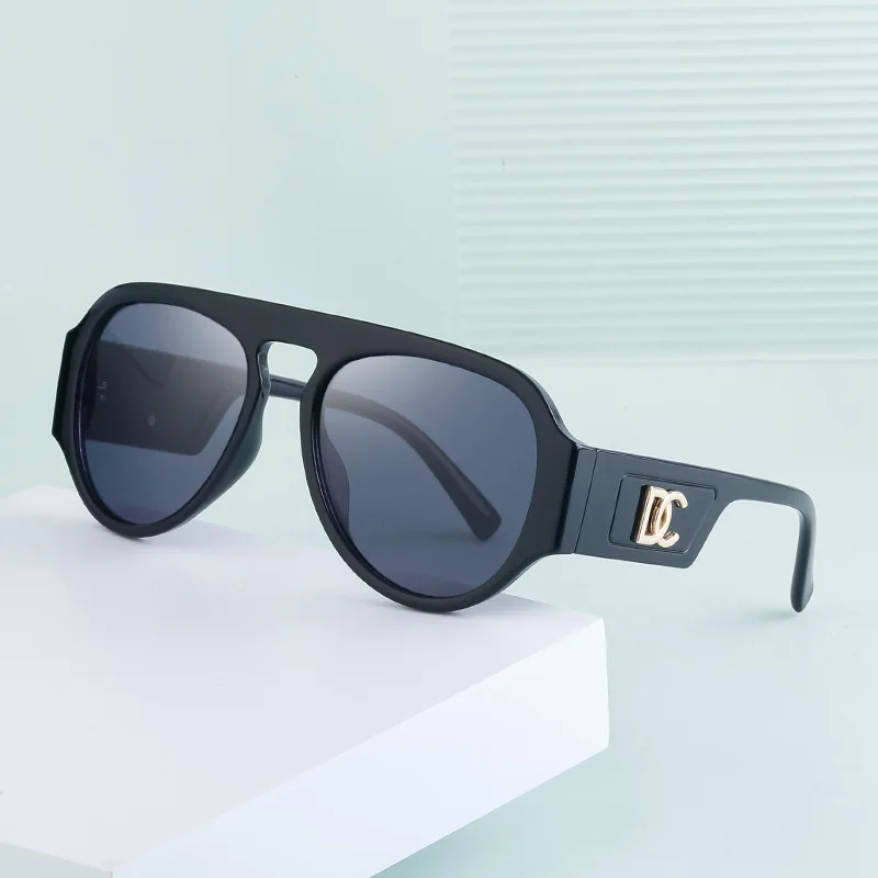 

2023 Luxury Oval Sunglasses Women Men Fashion Brand Designer Driving Sun Glasses For Male Large Aviation Sunglass Shades Eyewear