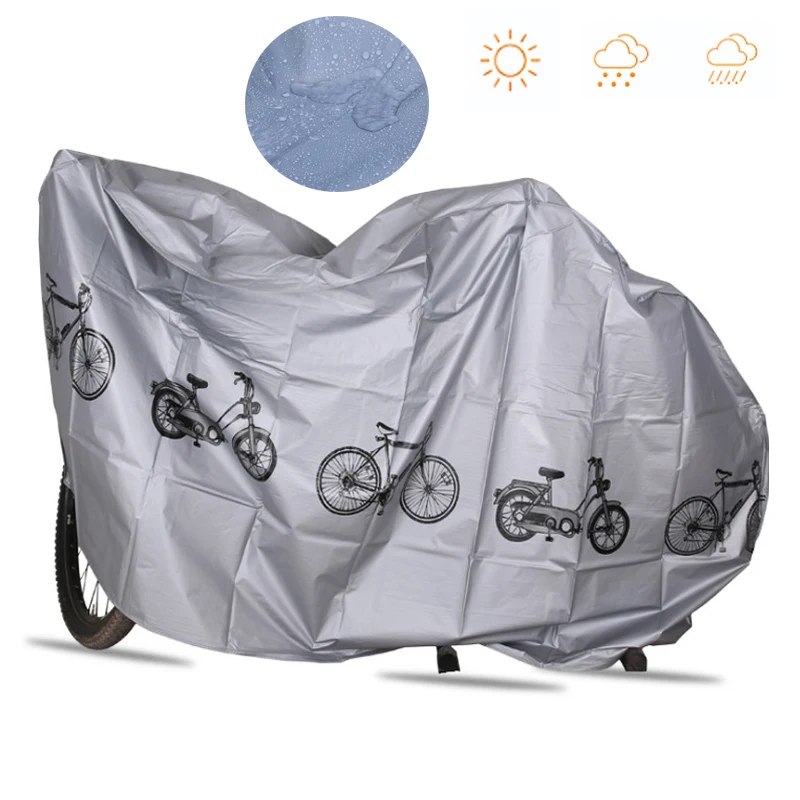 Bicycle Cover Bike Rain Cover PEVA 100x200cm Dust Cover Sun Protection