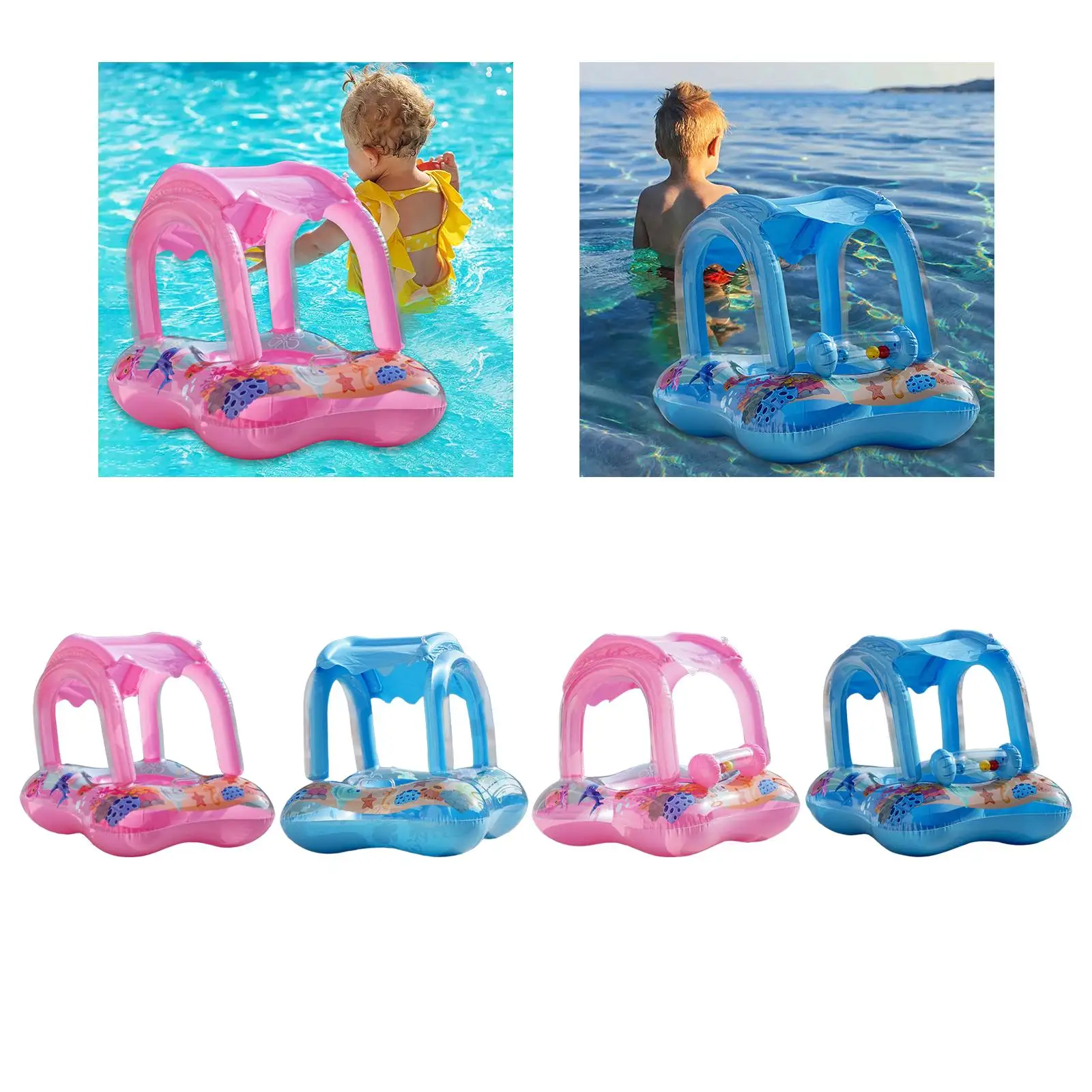 Inflatable Baby Pool Float Water Float for Beginner Swimmers Boys Girls Kids