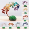 Natural Amethyst Gravel Tree Specimen Crystal Quartz Stone Agate Base Lucky Tree Crafts Home Decoration DIY Gift Souvenir 1