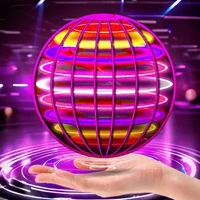 Flying Ball Boomerang Spinner Toys Hand Control Drone 360° Rotating Mini UFO With LED Lights for Children Funny Birthday Gifts 1