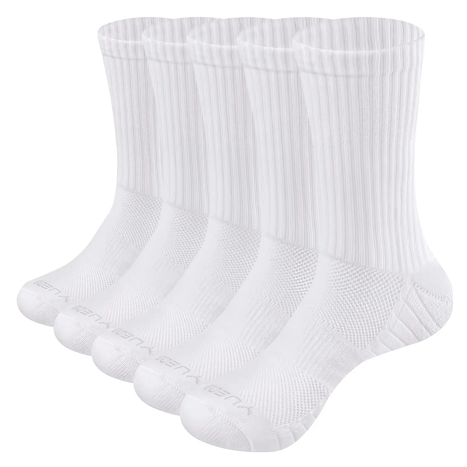 Women Hiking Socks YUEDGE Women Socks White Black Warm Cotton Cushion Cycling Running Training Hiking Athletic Sports Crew Socks Size 36-43 EU