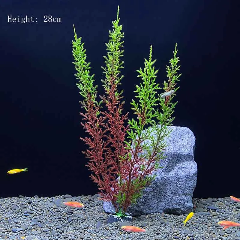 Künstliche Unterwasser-Plastikpflanzen für Aquarien, Fischbecken, Wasserbäume, grünes Wassergras, Simulationsdekoration – Detail 40